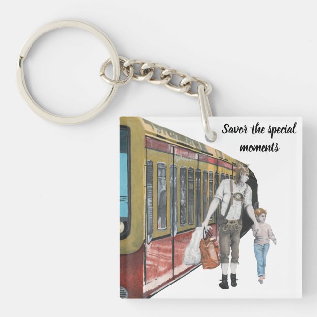 Tyska Elf Berlin Resa Fantasy Art Keychain Tåg (Framsidan)