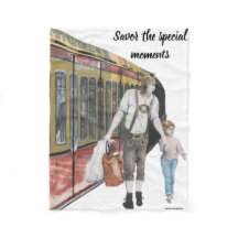 Tyska Elf Berlin Shopping Fantasy Art Blanket