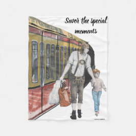 Tyska Elf Berlin Shopping Fantasy Art Blanket Fleecefilt