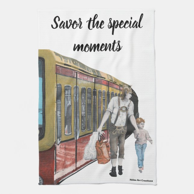 Tyska Elf Berlin Shopping Fantasy Kitchen Towel Kökshandduk (Vertikal)