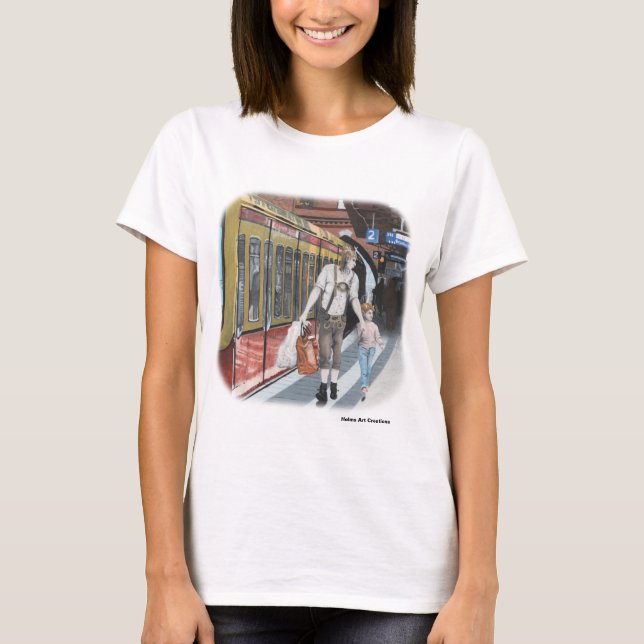 Tyska Elf Family Shopping Resa Fantasy T-Shirts (Framsida)