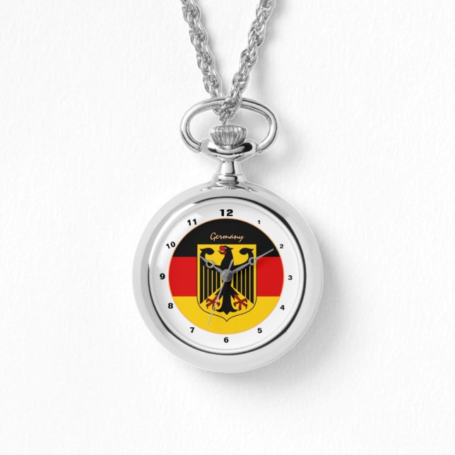 Tyska Flagga, Eagle & Tyskland mode/designur Armbandsur (Framsida)