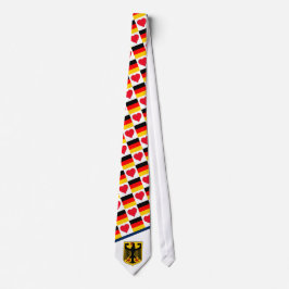 Tyska Flagga Heart Mönster Tysklanda Pridet Slips