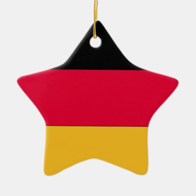 Tyska Flagga Julgransprydnad Keramik (Framsidan)