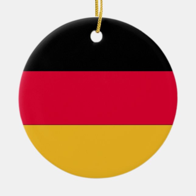 Tyska Flagga Julgransprydnad Keramik (Framsidan)