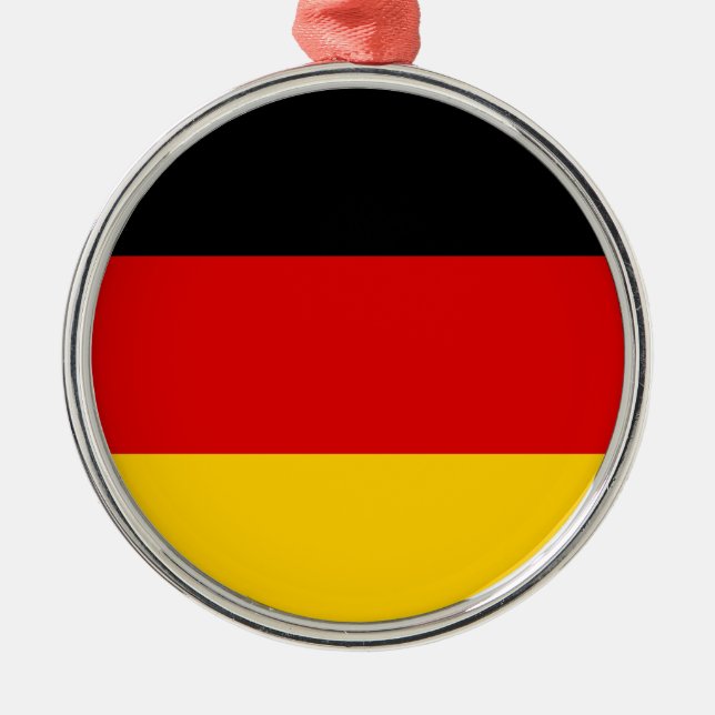 Tyska flagga julgransprydnad metall (Framsidan)