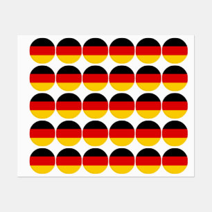 Tyska flagga klistermärke