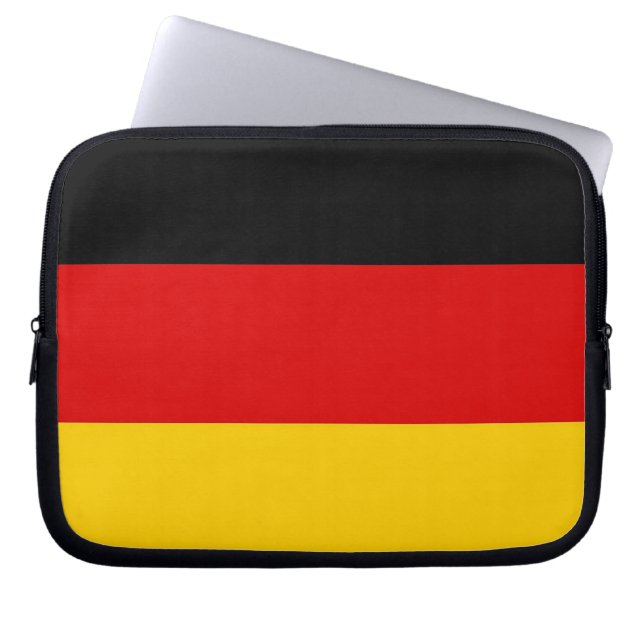 Tyska Flagga Laptop sleeve (Framsidan)