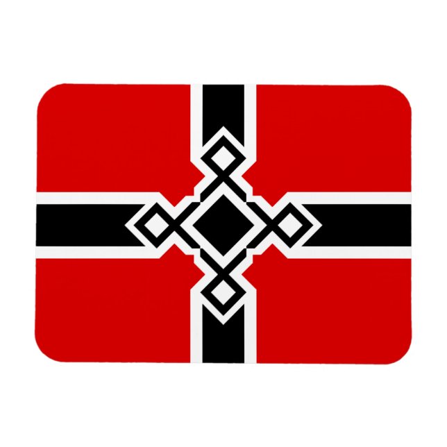 Tyska Flagga Magnet - Rune Kor (Horisontell)