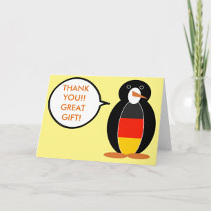 Tyska Flagga Talking Penguin Tack Kort