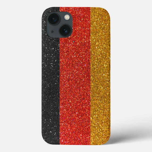Tyska Flagga Tysklanda Snyggten Berlin Glitter (Baksida)