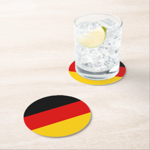 Tyska flagga underlägg papper rund