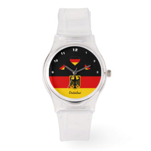Tyska flagga Watch, Eagle, Deutschland/sport Armbandsur