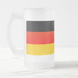 Tyska flaggan eller Deutsche Flagge Frostat Ölglas