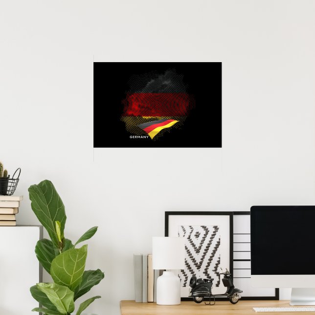 Tyska flaggan poster (Hemmakontoret)