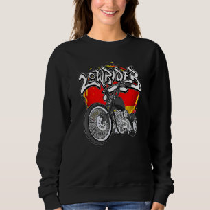 Tyska flaggan Vicla Tyskland Cholo motorcyklar Low T Shirt