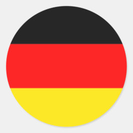 Tyska flaggsticker runt klistermärke