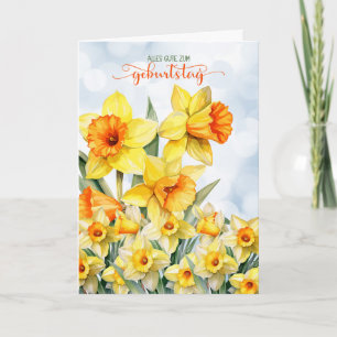 Tyska födelsedagen Daffodil Garden Kort
