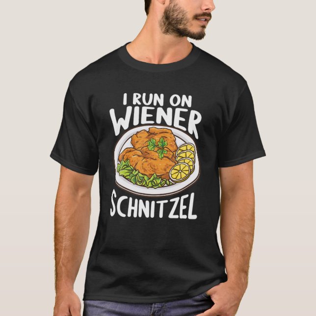 tyska Foodie Austria Food Funny I Springa on Wiene T Shirt (Framsida)