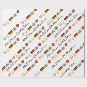 Tyska Grattis på födelsedagen ,Alles Gute zum Gebu Presentpapper
