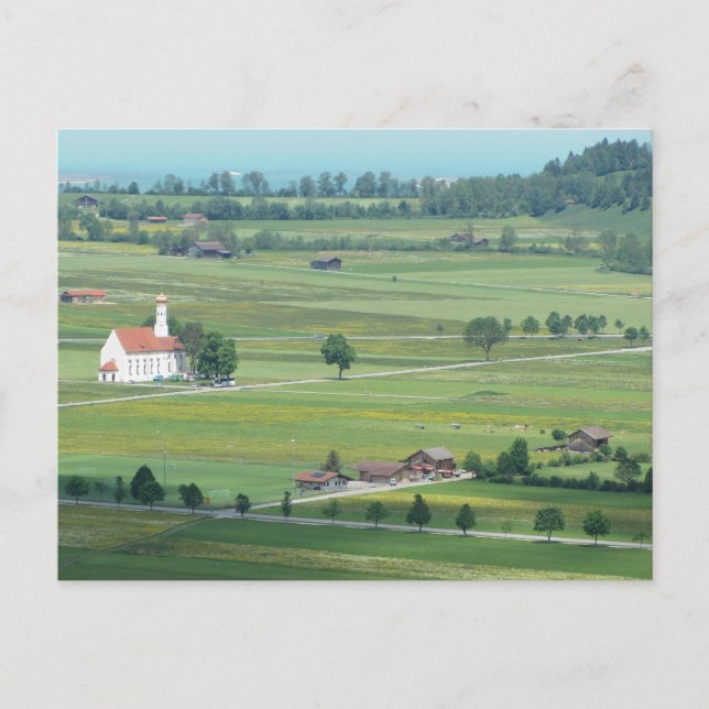 Tyska gröna betesmarker vykort (Framsida)