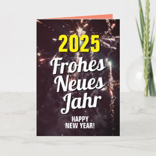 Tyska Hämta Gott nytt år 2025 Helgkort