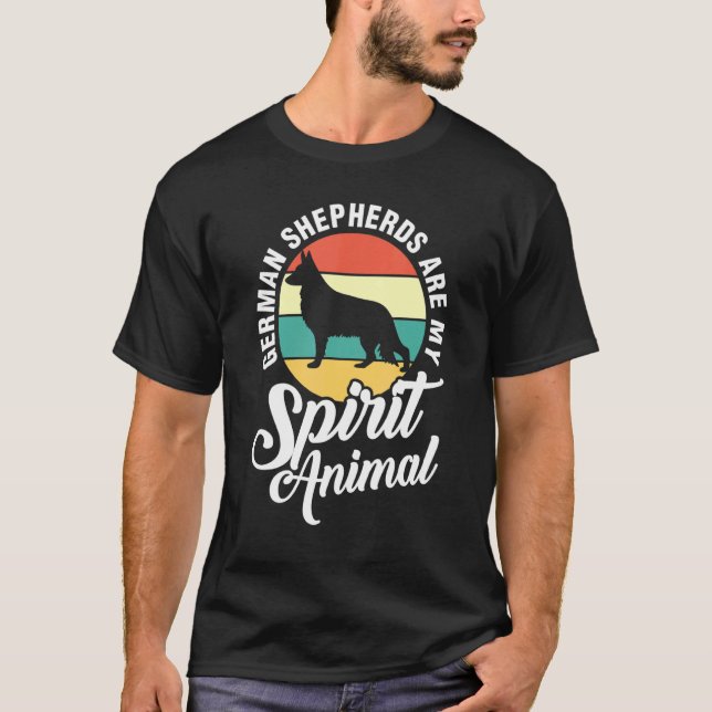 Tyska herdar är min Hund för andningsdjur T Shirt (Framsida)