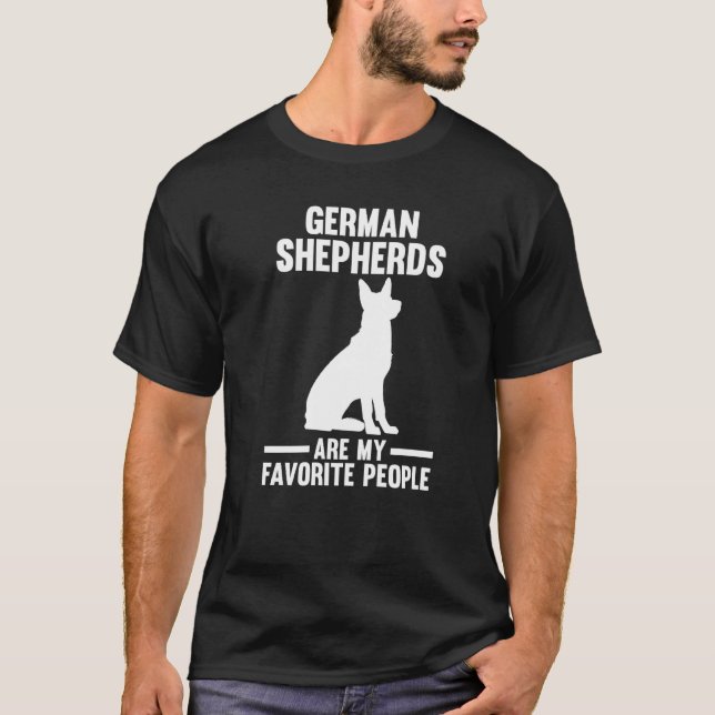 Tyska herdar är mina favoritfolk t shirt (Framsida)