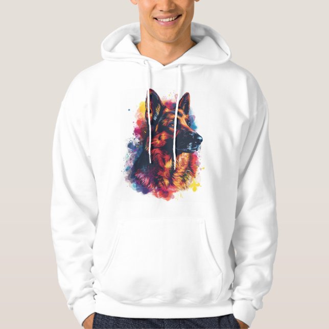 Tyska herdar bland kosmetiska Gudom Hoodie (Framsida)