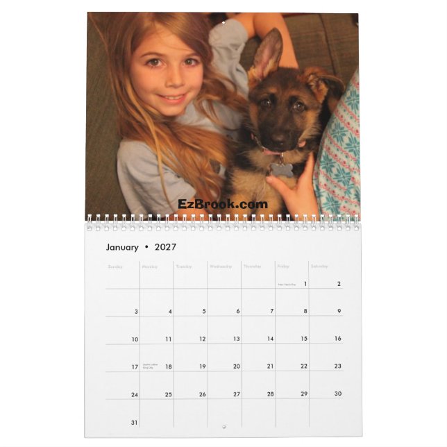 Tyska herdar och barn 2013 Kalender (Jan 2027)