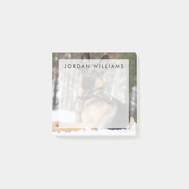 Tyska herde i Snö Post-it Block (Framsida)