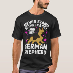 Tyska herde står aldrig mellan en flicka och henne t shirt