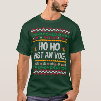 Tyska högtalaren Ugly jul Ho Ho Ho Funny Bavar T Shirt