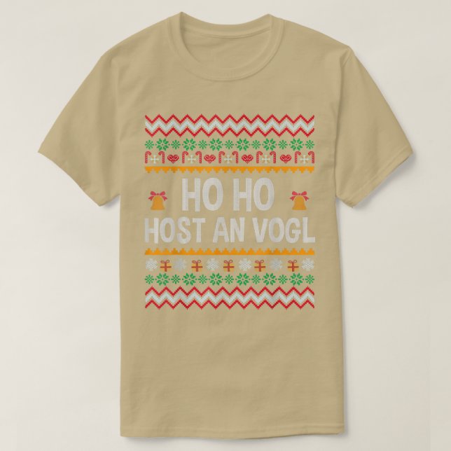 Tyska högtalaren Ugly jul Ho Ho Ho Funny Bavar T Shirt (Design framsida)