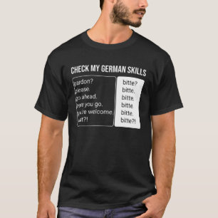 Tyska högtalarspråksöversättaren Fact Bitte Ger T Shirt