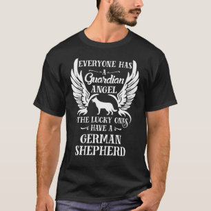 Tyska hund för djurskyddsängeln Shepherd T Shirt