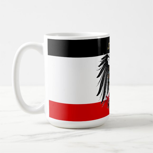 Tyska imperiet Flagga Kaffemugg (Vänster)