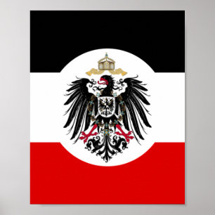 Tyska imperiet Flagga Poster