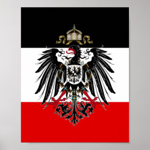 Tyska imperiet Flagga Poster