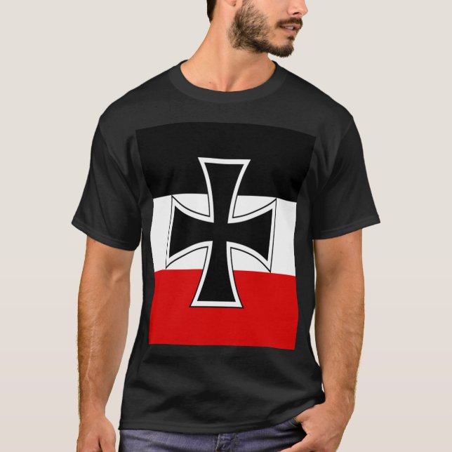 Tyska imperiet Flagga T Shirt (Framsida)