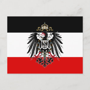 Tyska imperiet Flagga Vykort