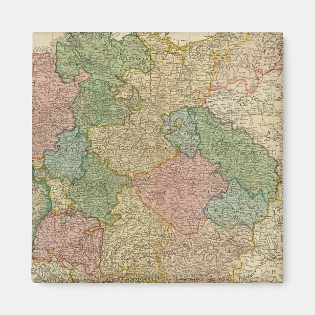 Tyska imperiet Karta Magnet (Framsidan)