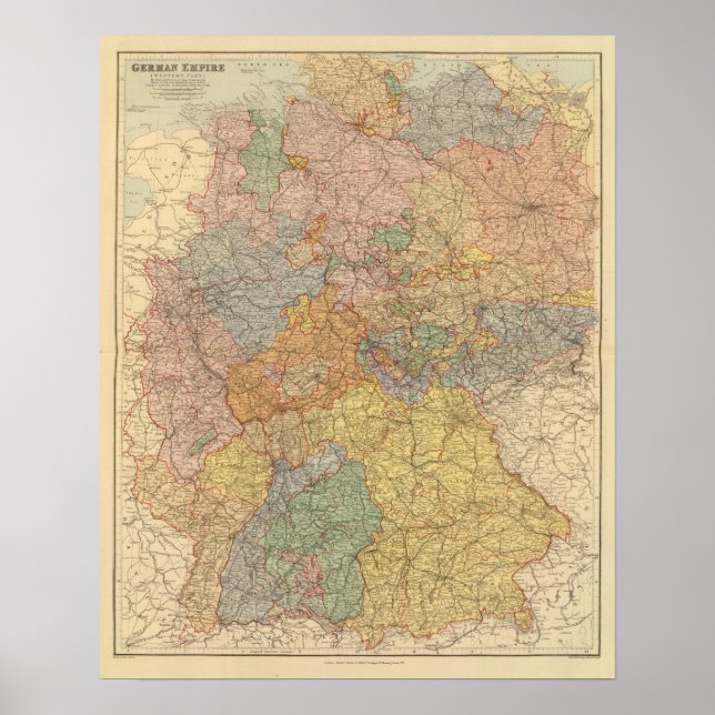 Tyska imperiet Väster Poster (Framsidan)