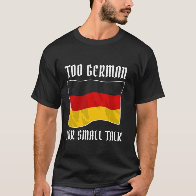 Tyska invandrarkliche Irony Slogan Funny Tyskland T Shirt (Framsida)