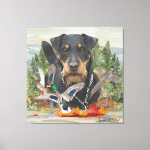 Tyska jaktterrier (Jagdskräcker) Canvastryck