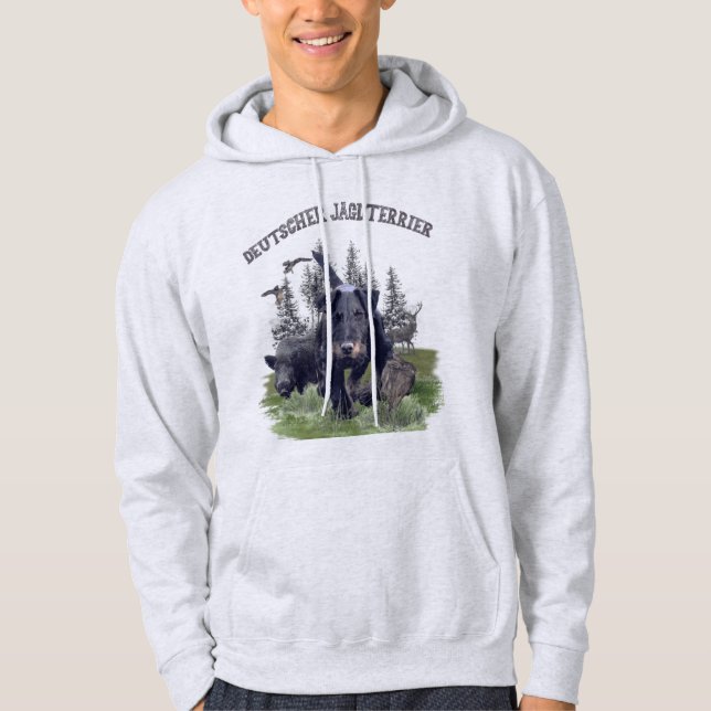 Tyska jaktterrier (Jagdskräcker) Hoodie (Framsida)