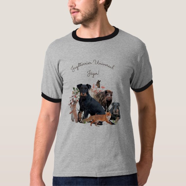 Tyska jaktterrier (Jagdskräcker) T Shirt (Framsida)
