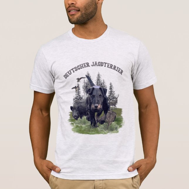 Tyska jaktterrier (Jagdskräcker) T Shirt (Framsida)