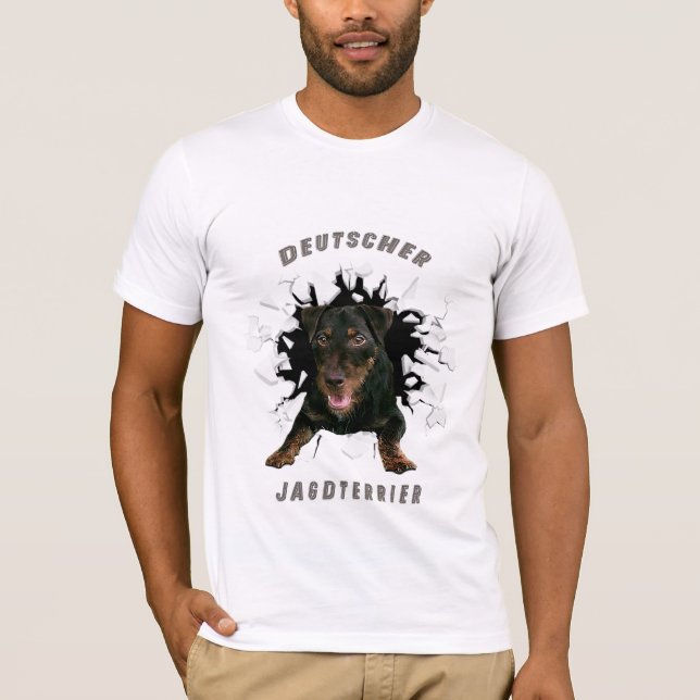 Tyska jaktterrier (Jagdskräcker) T Shirt (Framsida)