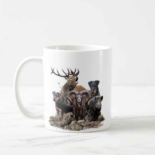 Tyska jaktterrier kaffemugg (Vänster)